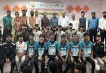 एमडीएसयू में 38वीं अंतर महाविद्यालय योगासन पुरुष प्रतियोगिता