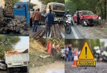 अजमेर : नसीराबाद घाटी में 6 वाहन टकराए, कोई जनहानि नहीं