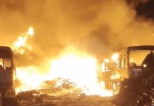 अजमेर : शॉर्ट सर्किट से धधका कबाड़ का गोदाम, लाखों का नुकसान