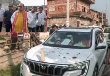 उपमुख्यमंत्री विजय सिन्हा के काफिले पर उनके निर्वाचन क्षेत्र लखीसराय में हमला