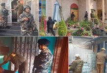 आतंकवाद-रोधी अभियान में श्रीनगर में संदिग्ध आतंकियों के 150 आवासों पर छापेमारी