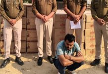 चूरू में ट्रक से 80 लाख रुपए की अवैध अंग्रेजी शराब बरामद