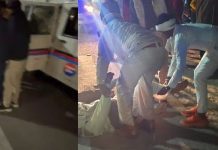 भरतपुर में अज्ञात वाहन की टक्कर से बाइक सवार दो लोगों की मौत