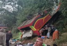 आंध्र प्रदेश के सीतराम राजू में बस खाई में गिरने से 9 लोगों की मौत