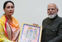 प्रधानमंत्री नरेन्द्र मोदी से उपमुख्यमंत्री दिया कुमारी ने की मुलाकात