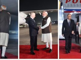 रूसी राष्ट्रपति व्लादिमीर पुतिन दिल्ली पहुंचे, मोदी ने हवाई अड्डे जाकर किया स्वागत