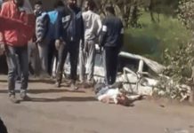 अलवर में बोलेरो पलटने से दो लोगों की मौत, एक युवक घायल