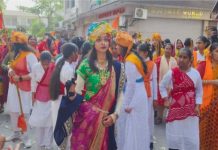 अजमेर के वैशाली नगर में विराट हिंदू सम्मेलन के मौके पर निकाला भव्य कलश यात्रा