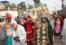 सिद्धि धात्री माता की भव्य पालकी यात्रा, जगह-जगह पुष्प वर्षा से स्वागत