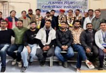 आरआरटीए के नवनियुक्त पदाधिकारियों का जेएलएन अस्पताल में स्वागत