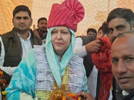 महिला कांग्रेस का महासचिव बनने के बाद अलवर पहुंची सफिया खान का किया स्वागत