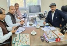 राजस्थान शिक्षक संघ (राष्ट्रीय) का प्रतिनिधिमंडल शिक्षा सचिव से मिला