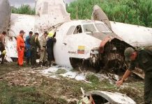 कोलंबिया में विमान हादसे में 15 लोगों की मौत