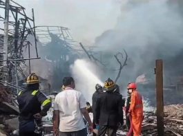 भिवाड़ी में गत्ते के कारखाने में भीषण आग, बिहार के 7 श्रमिकों की दर्दनाक मौत