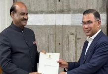 ओम बिरला ने तारिक रहमान से मुलाकात कर भारत आने का दिया न्योता