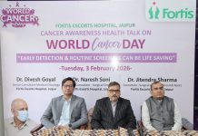 फोर्टिस एस्कॉर्ट्स हॉस्पिटल जयपुर के द्वारा कैंसर जागरूकता हेल्थ टॉक डॉक्टरों ने कहा – नियमित कैंसर स्क्रीनिंग और शुरुआती पहचान से बच सकती है जान fortis-jaipur-cancer-awareness-health-talk
