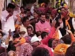 भीलवाड़ा में माली समाज द्वारा नवनिर्मित मंदिर में प्रतिमाओं की प्राणप्रतिष्ठा