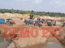 आबूरोड में बजरी के नाम पर सरकार को डबल चूना