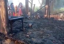 भरतपुर के बयाना में छप्परपोश घर में आग लगने से अधेड़ की मौत
