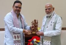 प्रधानमंत्री मोदी से राजस्थान के मुख्यमंत्री भजनलाल शर्मा ने की मुलाकात