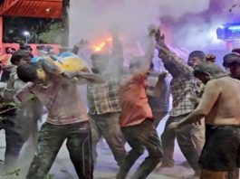 भीलवाड़ा में होलिका दहन की रात में भस्म आरती देखने श्मशान में उमड़े श्रद्धालु