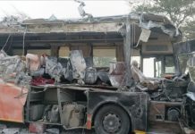 हनुमानगढ़ में बस-ट्रक की भिड़ंत में 5 लोगों की मौत, 8 घायल