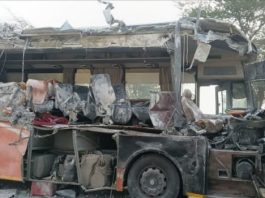 हनुमानगढ़ में बस-ट्रक की भिड़ंत में 5 लोगों की मौत, 8 घायल