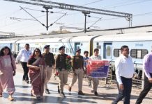 अजमेर मंडल पर अंतर्राष्ट्रीय महिला दिवस पर ऑल वुमेन स्टॉफ ट्रेन का संचालन