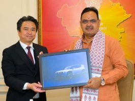 मुख्यमंत्री भजनलाल ने किया होण्डा के पहले ईवी मॉडल का अनावरण