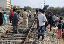 भीलवाड़ा में ट्रेन की चपेट में आने से अधेड़ की मौत
