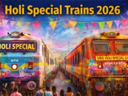 उत्तर-पश्चिम रेलवे : होली पर विभिन्न स्थानों के लिए विशेष ट्रेनों का होगा संचालन