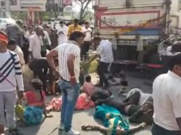 कौशांबी में ट्रेलर की टक्कर से पिकअप सवार 8 की मौत, 18 घायल