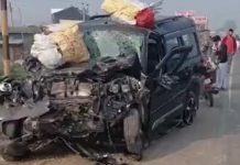 मधुबनी में स्कार्पियो और मिनी ट्रक की टक्कर में 5 की मौत, दो घायल