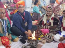 उदयपुर में दिव्यांग सामूहिक विवाह समारोह में 51 जोड़े विवाह बंधन में बंधे