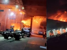 अलवर में अशोक लीलैंड फैक्ट्री में आग से लाखों का नुकसान