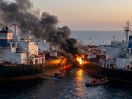 बसरा के पास अमरीकी तेल टैंकर ‘एमटी सेफसी विष्णु’ पर हमला; एक भारतीय नाविक की मौत, 15 को सुरक्षित बचाया