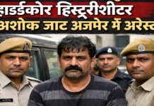 12 साल से फरार जयपुर का हार्डकोर हिस्ट्रीशीटर अशोक जाट अजमेर में अरेस्ट