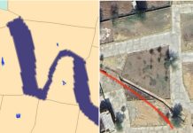 कॉलोनी से आधा बरसाती नाला गायब और UIT आबूरोड से नक्शा