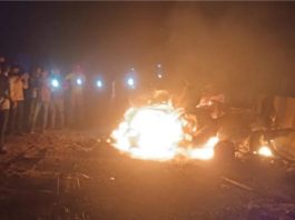 मिर्जापुर में ट्रक की टक्कर से बोलेरो में लगी आग, 11 की जिंदा जलकर मौत