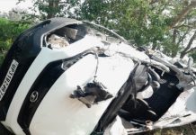 शाहजहांपुर में तेल टैंकर ने कार में मारी टक्कर, दुल्हन समेत 4 की मौत