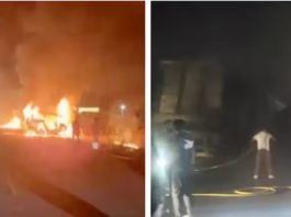 चूरू में बोलेरो-डंपर की भिड़ंत में 3 युवकों की जलकर मौत, 5 झुलसे