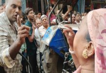 आबूरोड सदर बाजार में हंगामा, पौन घंटा बाधित रहा रास्ता