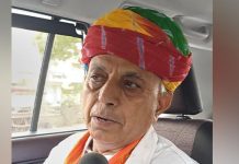 केंद्रीय राज्य मंत्री भागीरथ चौधरी ने हटाया अपना पुलिस एस्कॉर्ट वाहन
