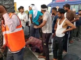 अलवर : दिल्ली-मुंबई एक्सप्रेस-वे पर खड़े ट्रेलर में घुसी कार, पंजाब के 3 लोगों की मौत