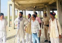 देवनारायण बोर्ड अध्यक्ष ओमप्रकाश भड़ाना ने किया निर्माणाधीन आवासीय बालिका विद्यालयों का निरीक्षण