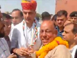 सचिन पायलट का अजमेर आगमन पर भव्य स्वागत, भाजपा सरकार पर साधा निशाना