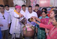 अजमेर : पुरुषोतम मास में गंगाजल से महादेव का जलाभिषेक