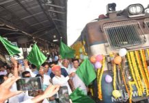 स्मार्ट सिटी अजमेर से तीन नई नियमित ट्रेनों का शुभारंभ