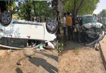 धौलपुर : दो कारों की टक्कर में 3 लोगों की मौत, 13 अन्य घायल