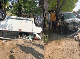 धौलपुर : दो कारों की टक्कर में 3 लोगों की मौत, 13 अन्य घायल